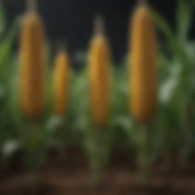 Comparison of Nitrogen Sources for Corn Visual comparison of nitrogen sources in corn cultivation