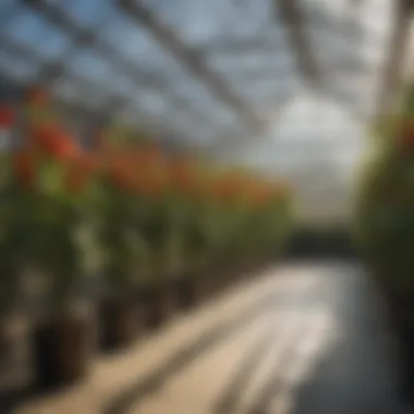 Sophisticated Technology in Modern Greenhouses Greenhouse with sophisticated technology integration
