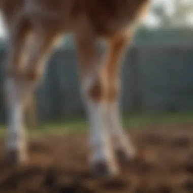 Healthy Calf: A Model for Optimal Livestock Care Close-up of a healthy calf