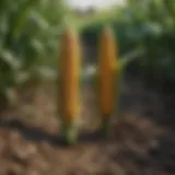 Corn field showcasing healthy crops