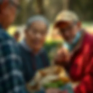 Elderly individuals receiving food assistance