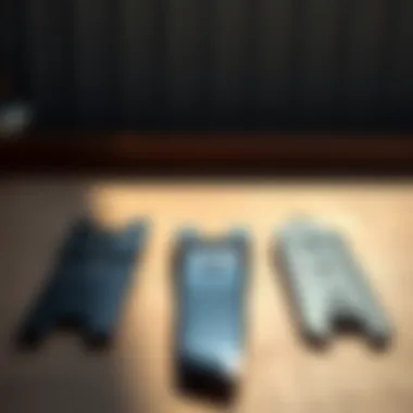 Various types of Ford brush hog blades arranged for comparison.