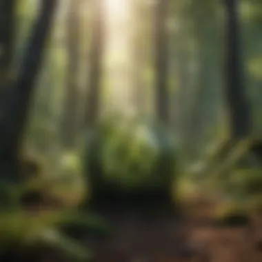 Biodiversity in Forests Diverse species thriving in a lush forest ecosystem