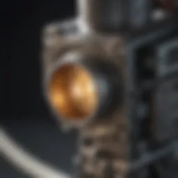 Detailed view of a lamp socket assembly highlighting key components