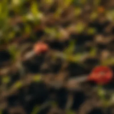 Graph illustrating the impact of land credit on community development