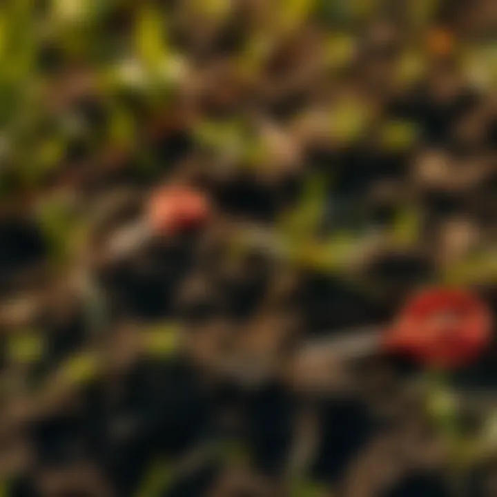 Graph illustrating the impact of land credit on community development