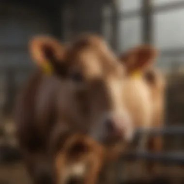 Demonstrating the application of branding on livestock using L&H branding irons.