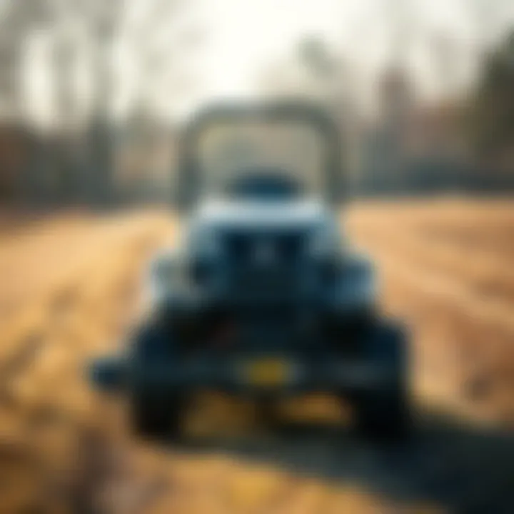 Diagram of a ride-on mower tow hitch showcasing its components