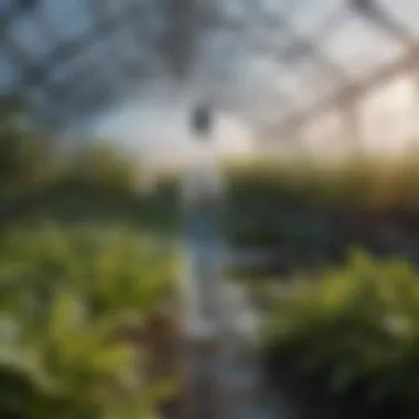 Measuring Water Quality in a Greenhouse TDS EC meter measuring water quality in a greenhouse