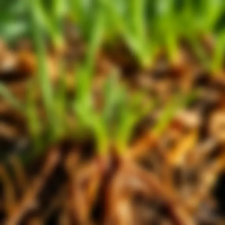 Close-up view of Bermuda sod roots demonstrating healthy growth