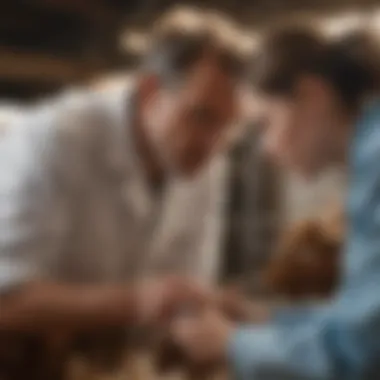 Veterinarian Administering Vaccine to Livestock Veterinarian administering a vaccine to a livestock animal