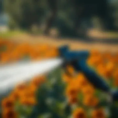 Applications of the Safeguard Drench Gun in Agriculture Illustration showcasing the applications of the safeguard drench gun in agriculture