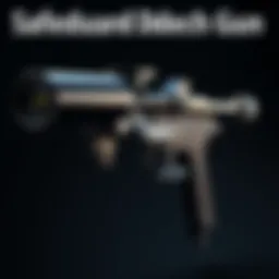 Detailed illustration of the safeguard drench gun's design