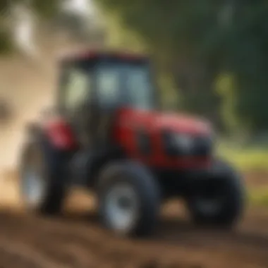 Innovative Features of TYM Tractors Close-up of TYM tractor features showcasing innovative design