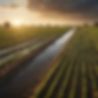 Agricultural fields impacted by severe water shortages Agricultural fields suffering from lack of water in Africa