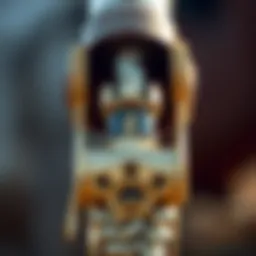 Close-up of a water trough float valve demonstrating its intricate design