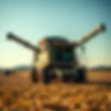 Westfield transport auger in a field