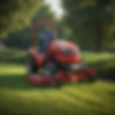 Ventrac finish mower showcasing its innovative design