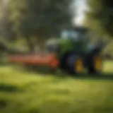 Vigoro weed and feed spreader on a lush green lawn