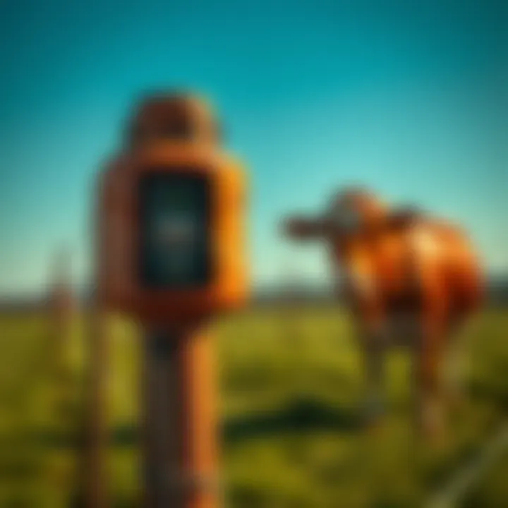 Illustration of the installation of the Zareba charger